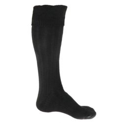 Black Kilt Hose Socks