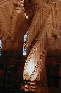 The Apprentice  Pillar is the most elaborately decorated pillar in the Chapel.