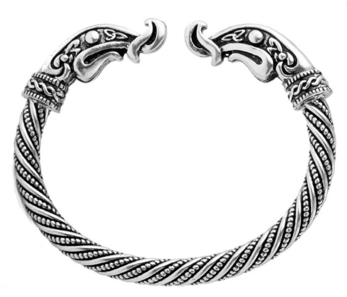 Jewelry: Celtic Dragons Zinc & Steel Bracelet