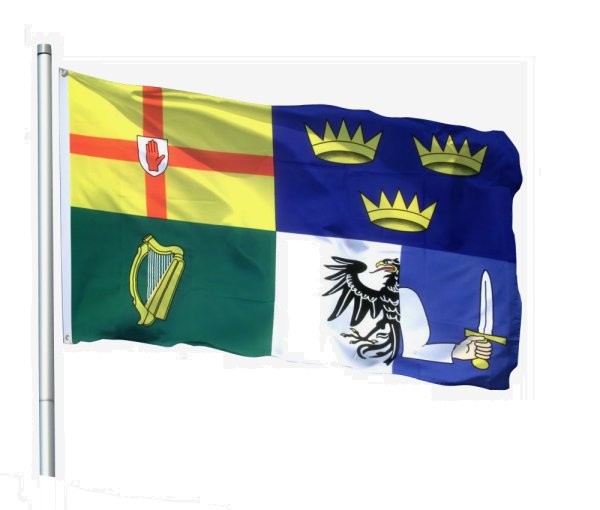 IRELAND FOUR PROVINCES FLAG  5'X3' BRAND NEW EYELETS POLYESTER BRAND NEW 