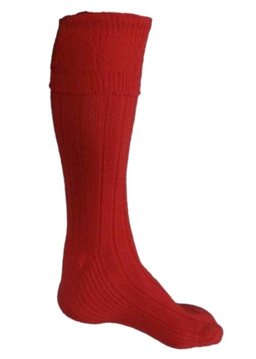 Red Kilt Hose Socks