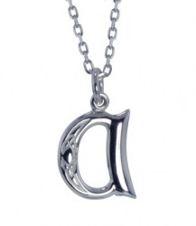 Celtic Initial - Letter A Silver Pendant